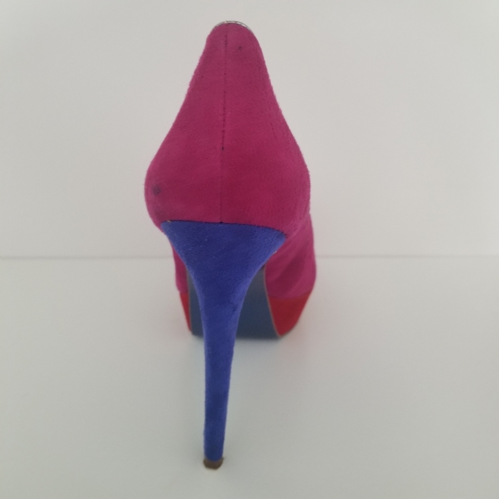 Colorblock Platform Pumps - Picture 7 of 11